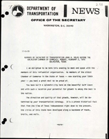 Remarks by Secretary of Transportation John A Volpe before the Galveston Chamber of Commerce