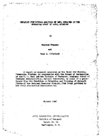 Detailed Statistical Analysis of Data Obtained in the Pensacola Study of Naval Aviators