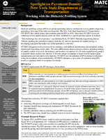 Spotlight on Pavement Density New York State Department of Transportation  Working with the Dielectric Profiling System