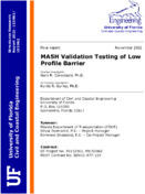 MASH Validation Testing of Low Profile Barrier