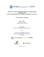 New Excavation Technologies for Underground Construction Linear Cutting Machine Tests on MicrowaveIrradiated Granodiorite