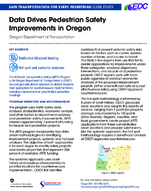 Data Drives Pedestrian Safety Improvements in Oregon