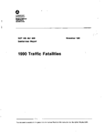 1990 Traffic Fatalities Semiannual Report