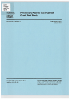 Preliminary plan for casecontrol crash risk study