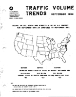 Traffic Volume Trends September 1984
