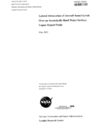 Lateral attenuation of aircraft sound levels over an acoustically hard water surface  Logan Airport study