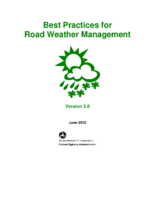 Road weather management best practices  version 30