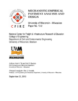 Mechanisticempirical pavement analysis and design