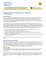 Roadway Departure SixState Peer Exchange
