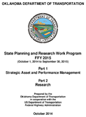 State Planning and Research SPR Program FY2015