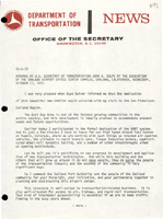 Remarks by US Secretary of Transportation John A Volpe at the Dedication of the Oakland Airport Office Center Complex