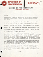 Remarks by US Secretary of Transportation John A Volpe to the Western Association of State Highway Officials