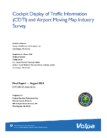 Cockpit display of traffic information CDTI and airport moving map industry survey