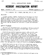 Investigation of Aircraft Accident US AIRLINES JAMAICA NEW YORK 19520405
