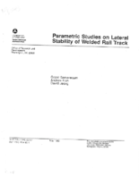 Parametric Studies on Lateral Stability of Welded Rail Track