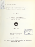 Users Guide for the Interactive Scheduling Program Preliminary Calendar Version