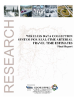 Wireless data collection system for realtime arterial travel time estimates
