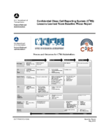 Confidential close call reporting system C3RS lessons learned team baseline phased report