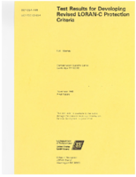 Test Results for Developing Revised LORANC Protection Criteria