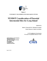 NYSDOT Consideration of Potential Intermodal Sites for Long Island
