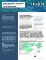 Georgia Department of Transportation GDOT Safe Trips in a Connected Transportation Network
