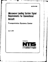 Microwave Landing System signal requirements for conventional aircraft