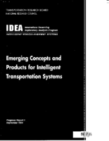 Emerging Concept And Products For Intelligent Transportation Systems IVHSIdea Progress Report 1 First Program Year