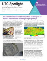 PacTrans Researchers Develop New Techniques to Assess Rock Slopes Endangering Highways