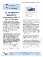 Load and Resistance Factor Rating Methodology Recommendations for Missouri Bridges Research Summary