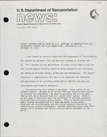 Remarks Prepared for Delivery by US Secretary of Transportation Neil Goldschmidt before the Blue Ribbon Panel