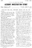 Investigation of Aircraft Accident UNITED AIR LINES FORT WAYNE INDIANA 19510428