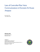 Loss of controllerpilot voice communications in domestic en route airspace