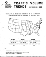 Traffic Volume Trends November 1985