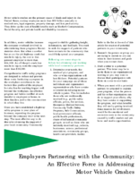 Employers Partnering With the Community An Effective Force in Addressing Motor Vehicle Crashes