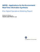 AERIS  applications for the environment  realtime information synthesis  ecosignal operations modeling report