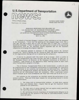 Remarks Prepared for Delivery by US Secretary of Transportation Drew Lewis Opening the International Symposium on Surface Transportation System Performance