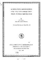 A Rotating Goniometer for the Low Frequency High Power Omnirange