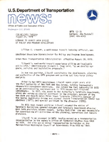 US Department of Transportation News Office of Public and Consumer Affairs UMTA 5278 Liburdi to Direct UMTA Office of Policy and Program Development