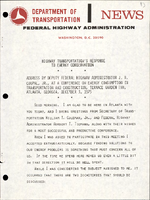 Address by Deputy Federal Highway Administrator JR Coupal Jr at a Conference on Energy Consumption in Transportation and Construction