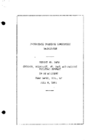 Interstate Commerce Commision Report of the Accident  Investigation Occuring on the CHICAGO MILWAUKEE ST PAUL AND PACIFIC RAILROAD DANCY WI
