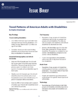 Travel Patterns of American Adults with Disabilities Issue Brief