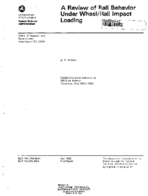 A Review of Rail Behavior Under WheelRail Impact Loading