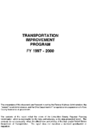 Transportation Improvement Program  FY 19972000  Allen County