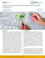 A Guide to Navigating Existing and Emerging Sources of Local VMT and Travel Data Brief