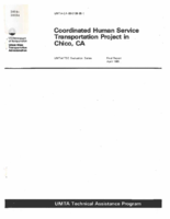 Coordinated Human Service Transportation Project in Chico CA