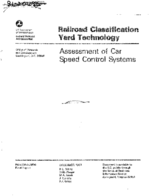 Railroad Classification Yard Technology Assessment of Car Speed Control Systems