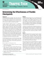 Determining the Effectiveness of Flexible Checkpoints  Traffic Tech