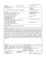 US and Texas international trade and transportation