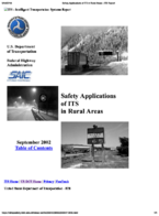 Safety Applications of ITS in Rural Areas