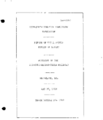Interstate Commerce Commision Report of the Accident  Investigation Occuring on the MISSOURI KANSAS AND TEXAS RAILWAY RHINELAND MO